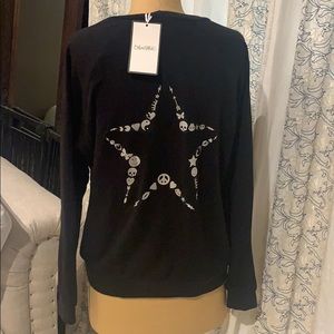 Lauren moshi black pullover BNWT XS